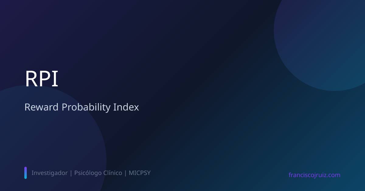RPI - Reward Probability Index